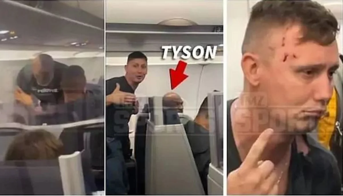 Tayson təyyarədə sərnişini döyüb