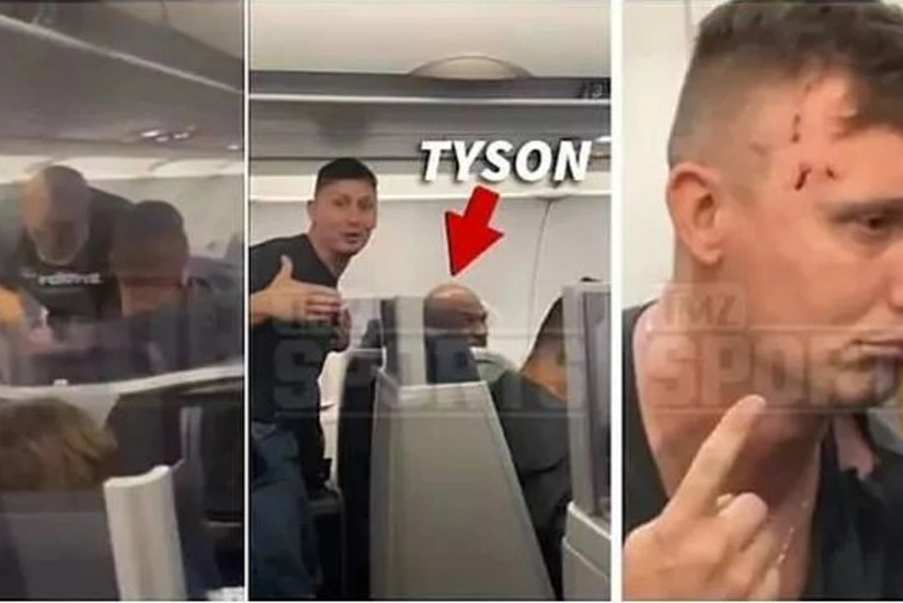 Tayson təyyarədə sərnişini döyüb