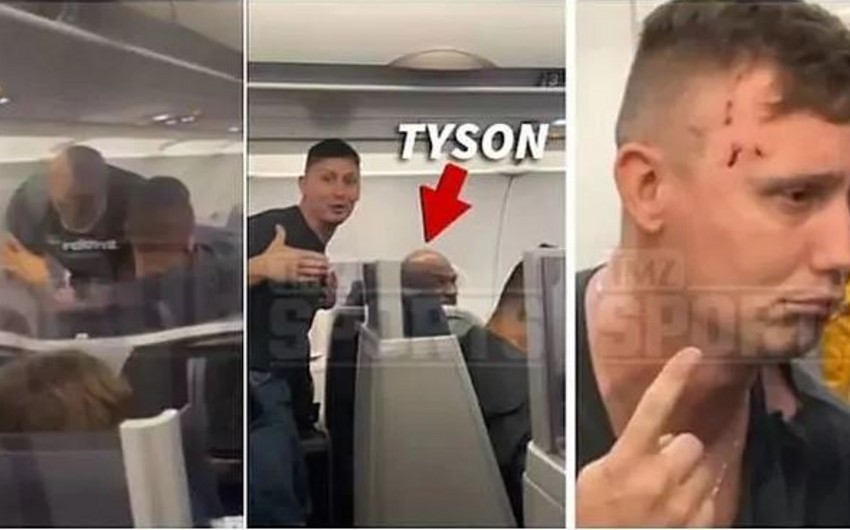 Tayson təyyarədə sərnişini döyüb