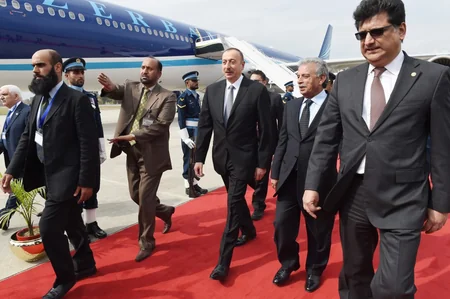 President Ilham Aliyev arrives in Pakistan for a visit