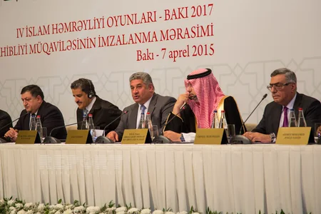 Azərbaycanın IV İslam Həmrəyliyi Oyunlarına ev sahibliyi etməsi ilə bağlı müqavilə imzalanıb