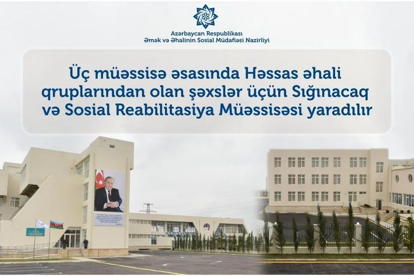 Həssas əhali qruplarından olan şəxslər üçün Sığınacaq və Sosial Reabilitasiya Müəssisəsi yaradılır