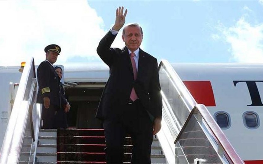 Türkiyə prezidenti Rusiyada səfərdədir