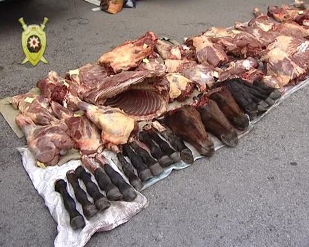 Balakəndə 500 kiloqrama yaxın mənşəyi məlum olmayan əti satmaq istəyən şəxs saxlanılıb