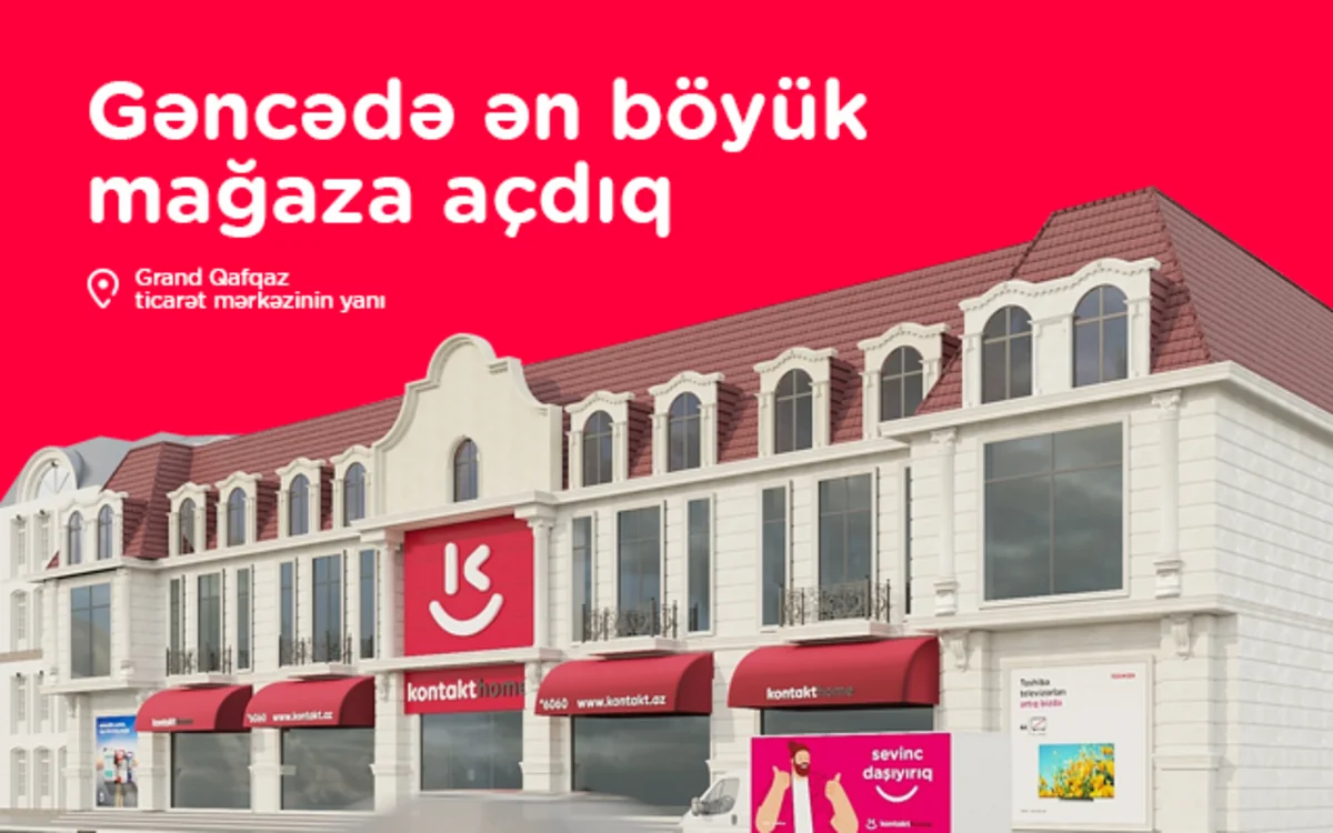 Gəncənin ən böyük elektronika və mebel mağazası açıldı – AÇILIŞA ÖZƏL 50 %-DƏK ENDİRİM
