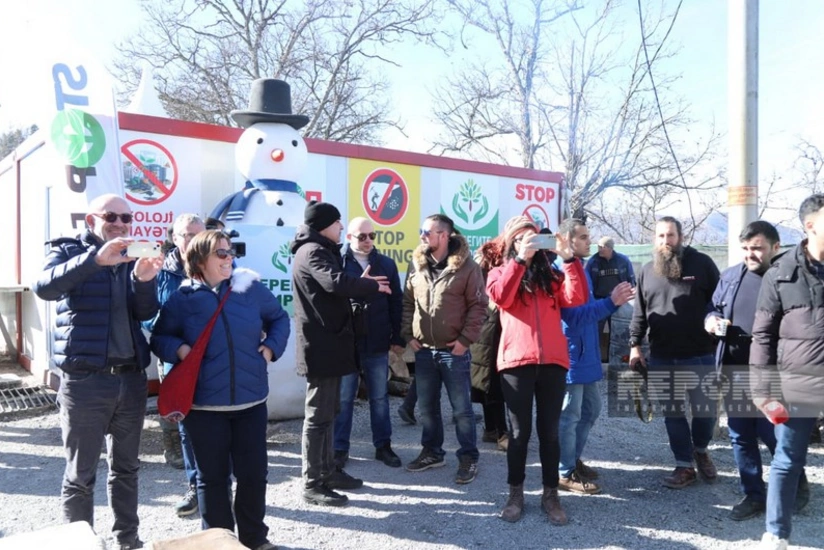 Beynəlxalq səyahətçilər Xankəndi-Laçın yolunun humanitar məqsədlər üçün açıq olduğuna şahidlik ediblər