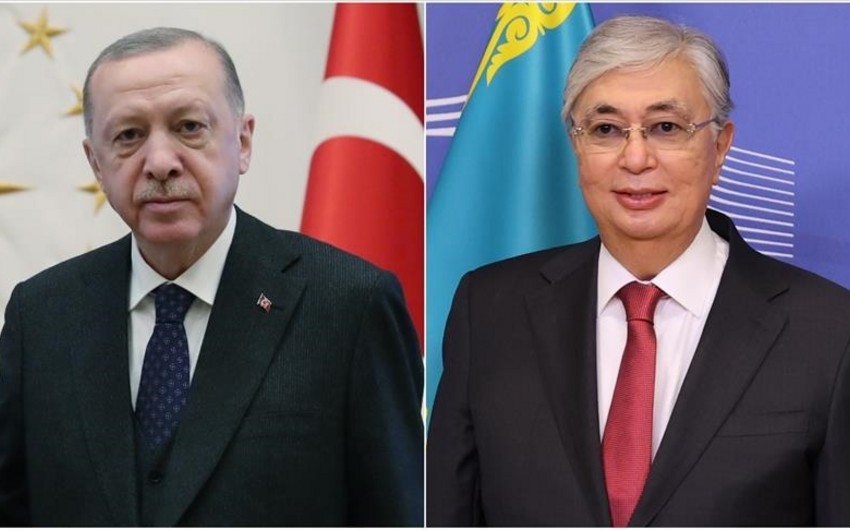 Ərdoğanla Tokayev arasında telefon danışığı olub