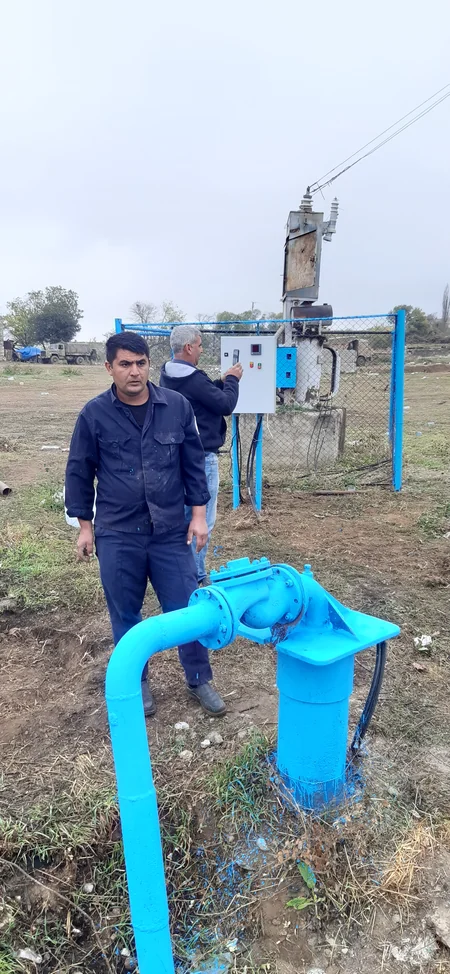 İşğaldan azad olunmuş ərazilərdəki subartezian quyularının bərpasına başlanılıb