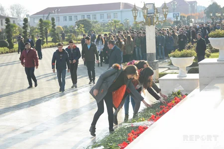 Lənkəranda ulu öndər Heydər Əliyevin anım mərasimi keçirilib - FOTO