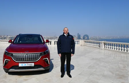 Türkiyənin ilk yerli elektromobili “Togg” İlham Əliyevə təqdim olunub - YENİLƏNİB