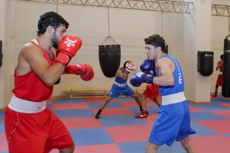 Sahil Babayev və Fərid Qayıbov boks millisinin məşqini izləyib
