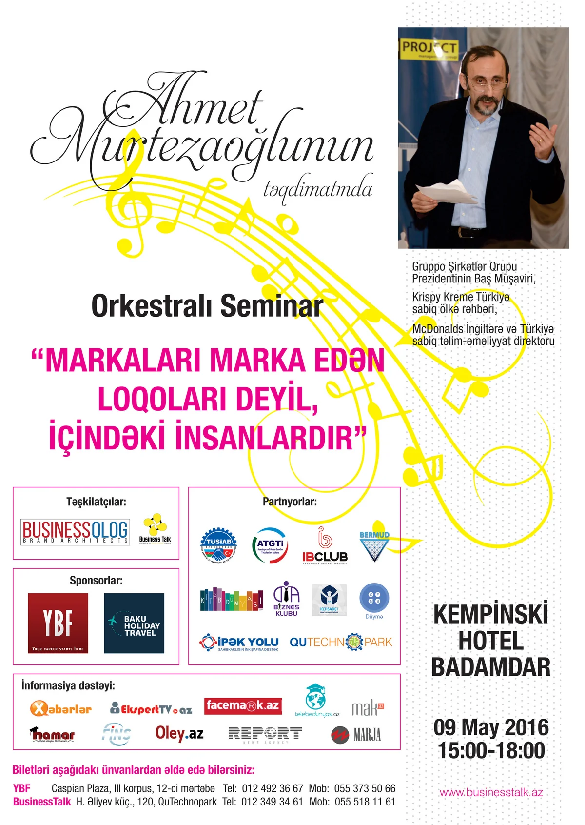 Bakıda Markaları marka edən loqoları deyil, içindəki insanlardır mövzusunda seminar keçiriləcək