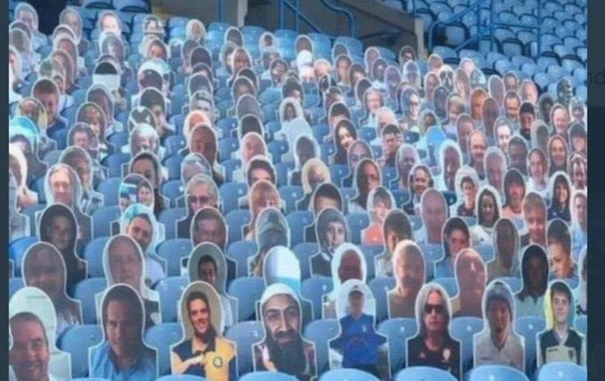 İngiltərə klubunun stadionunda Ben Ladenin portreti peyda oldu