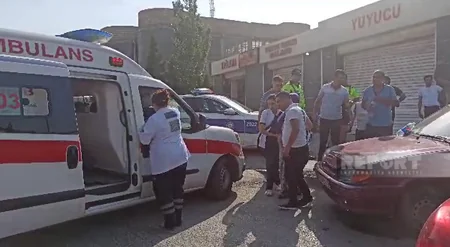 Sumqayıtda iki avtomobil toqquşub, xəsarət alanlar var