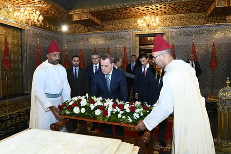 Azerbaijani FM visits mausoleum of King Mohammed V in Morocco