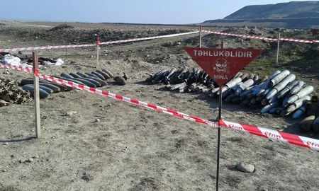 Xızıda 20 ədəd partlamamış hərbi sursat aşkar edilib