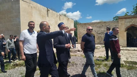 Gürcüstandan gələn azərbaycanlı din xadimləri Ağdam cümə məscidində olublar