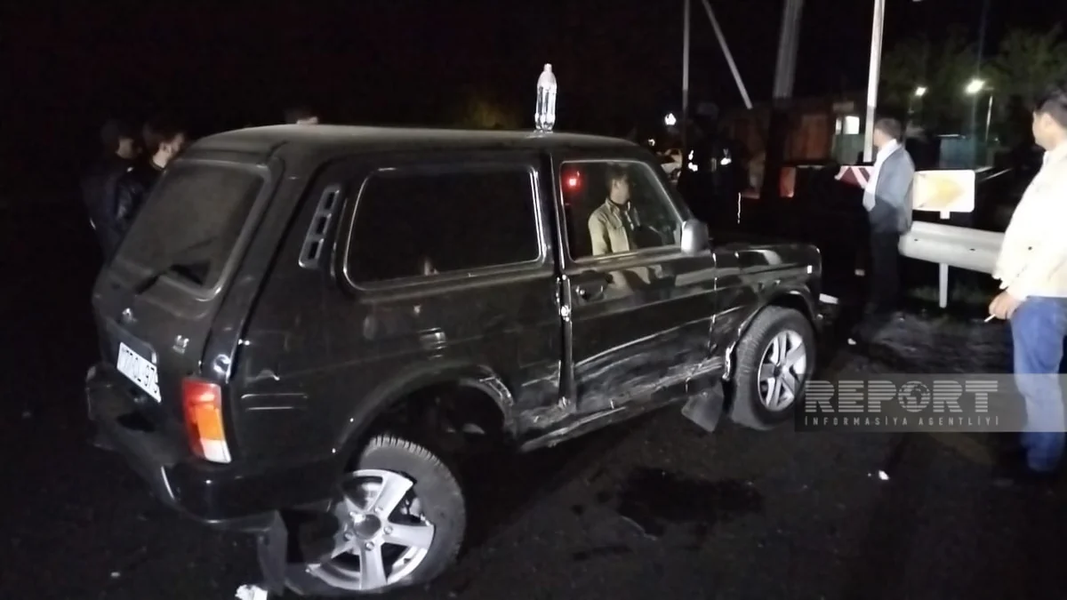 В Огузе столкнулись два автомобиля, есть пострадавшие