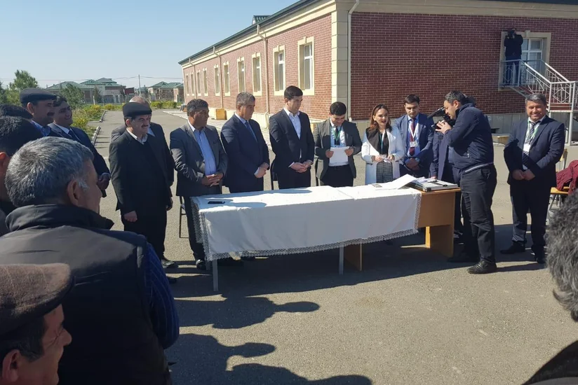 Cocuq Mərcanlı kəndinin sakinləri mineral gübrələrlə təmin ediliblər