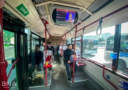 BakuBus avtobuslarında sosial məsafənin gözlənilməsi qaydaları tətbiq edilib