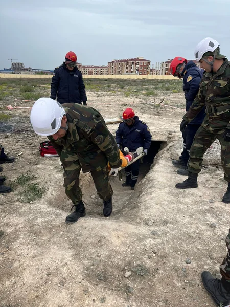 FHN-in Xüsusi Riskli Xilasetmə Xidmətində komanda-qərargah təlimi keçirilib