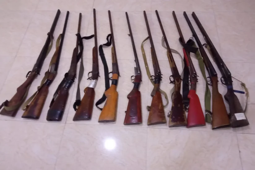 У жителей Сабирабада нашли незаконно хранящееся огнестрельное оружие