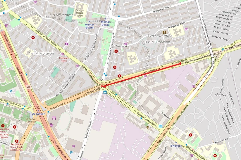 Bakının 20 Yanvar dairəsində nəqliyyatın hərəkəti məhdudlaşdırılacaq