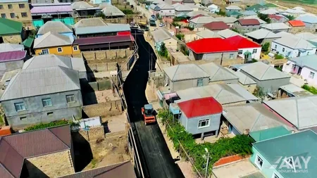 Bakının Binəqədi qəsəbəsində 4 yolun təmirinə başlanılıb