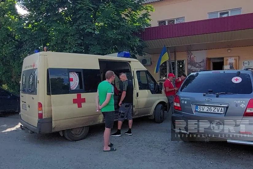 Rusiyanın bombardman etdiyi bölgədən sakinlər təxliyə olunur - FOTOREPORTAJ 