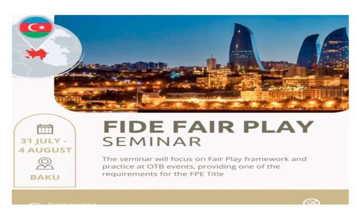 FIDE to organize international seminar in Baku
