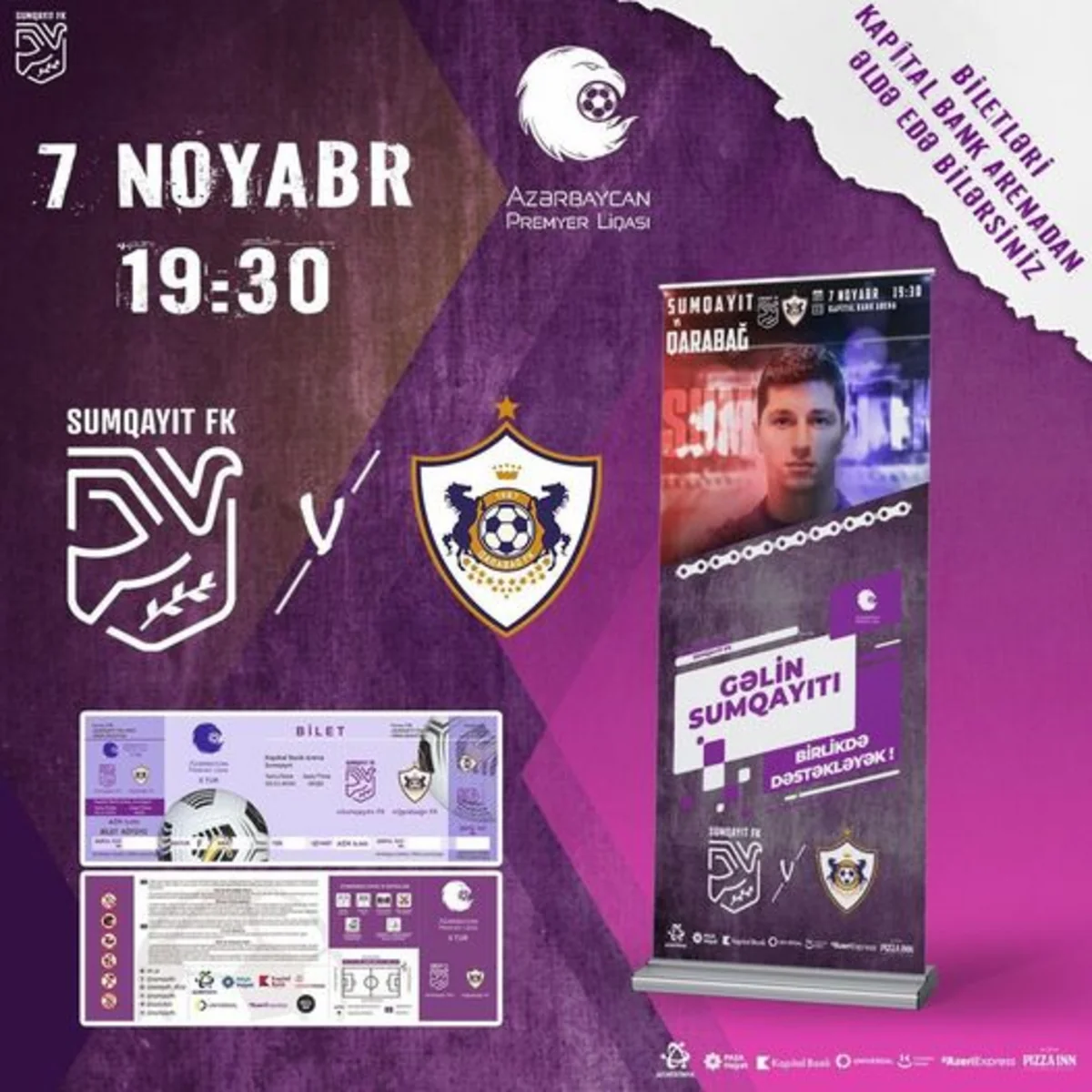 Sumqayıt Qarabağla oyunun biletlərini satışa çıxarıb