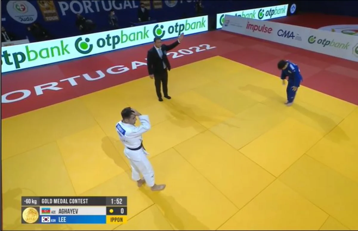 Azərbaycan cüdoçusu Portuqaliyada gümüş medal qazanıb