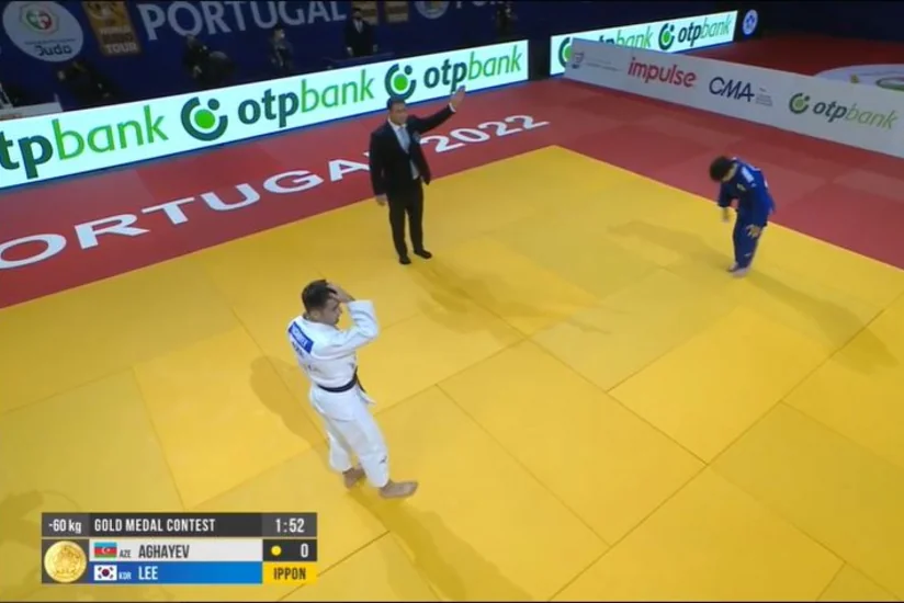 Azərbaycan cüdoçusu Portuqaliyada gümüş medal qazanıb