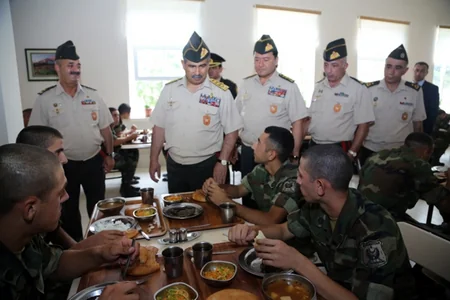 Defense Minister attends opening of a new buildings in the engineering military unit