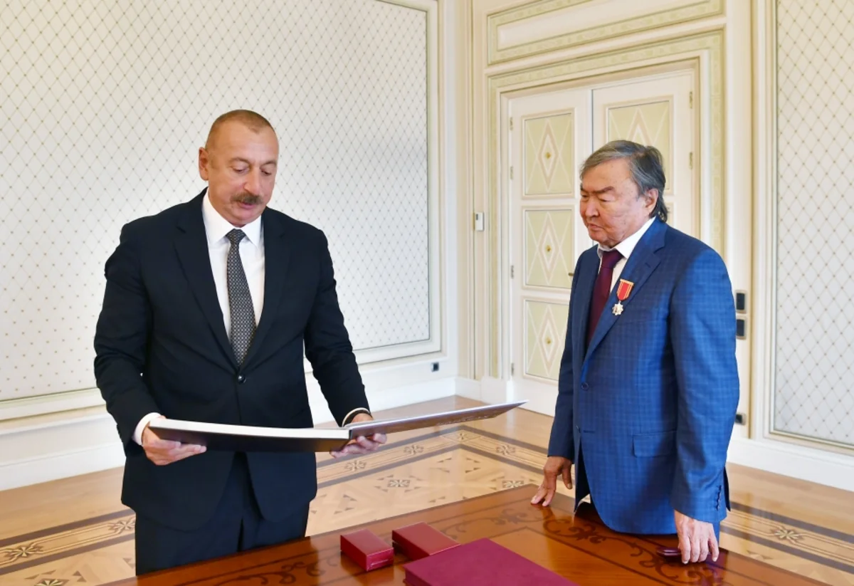 Ilham Aliyev receives prominent Kazakh poet and public figure Olzhas Suleimenov