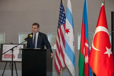 Çikaqoda Xocalı soyqırımı qurbanlarının xatirəsi anılıb