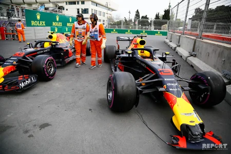 “Formula 1” üzrə Azərbaycan Qran-prisində iki qəza baş verib - FOTO