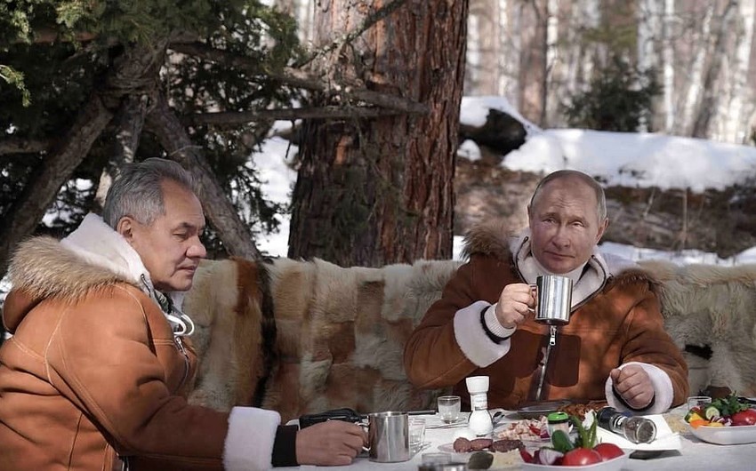 Putin Sibirdə belə istirahət edir