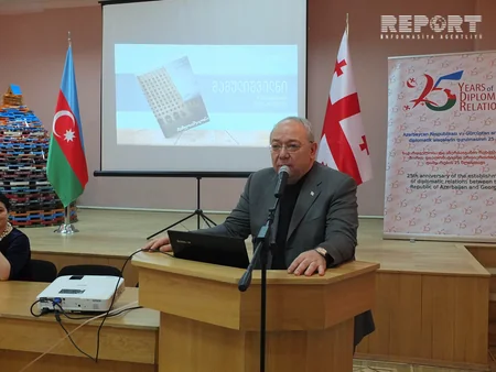 Gürcüstanın suverenliyi və ərazi bütövlüyü uğrunda döyüşmüş azərbaycanlılardan bəhs edən kitabın təqdimatı olub - FOTO