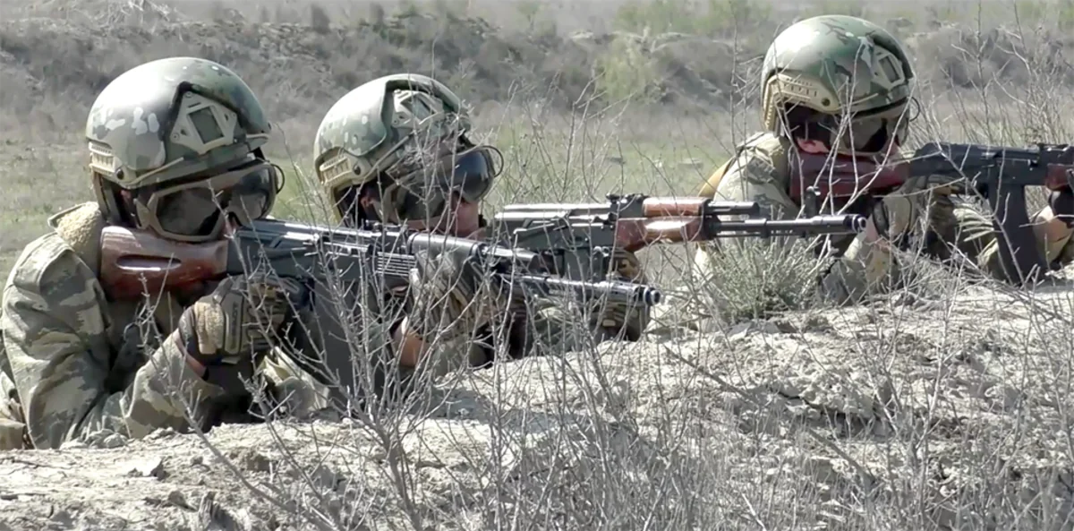 Field practical classes conducted with reservists in Azerbaijan