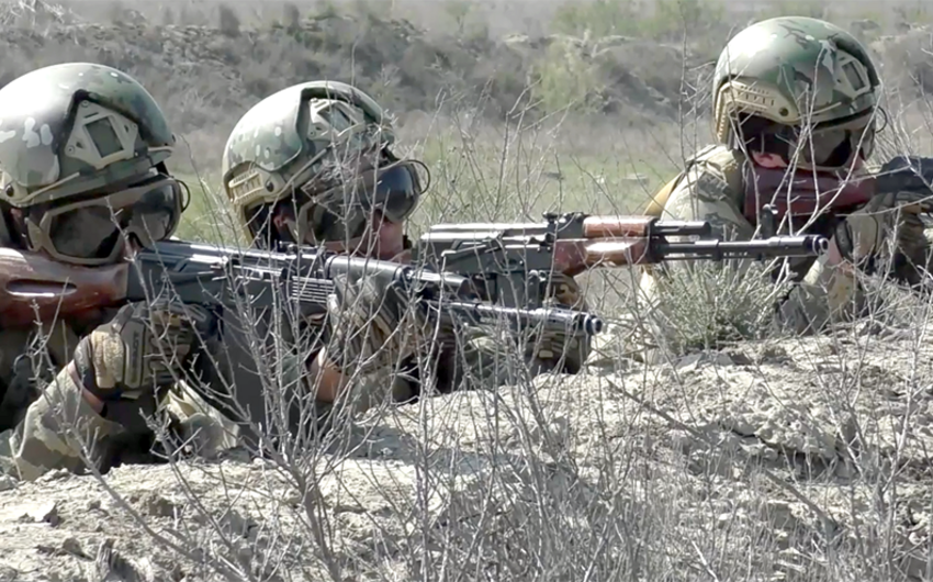Field practical classes conducted with reservists in Azerbaijan