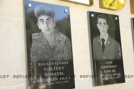 Abşeronda şəhid tankçıların xatirəsi əbədiləşdirilib