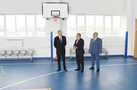 Prezident Zuğulba tədris idman bazasının açılışında iştirak edib - YENİLƏNİB