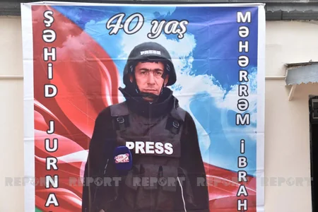 Bakıda şəhid jurnalist Məhərrəm İbrahimovun xatirə lövhəsinin açılış olub