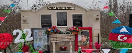 Xaçmazda şəhid bulağının açılışı olub  