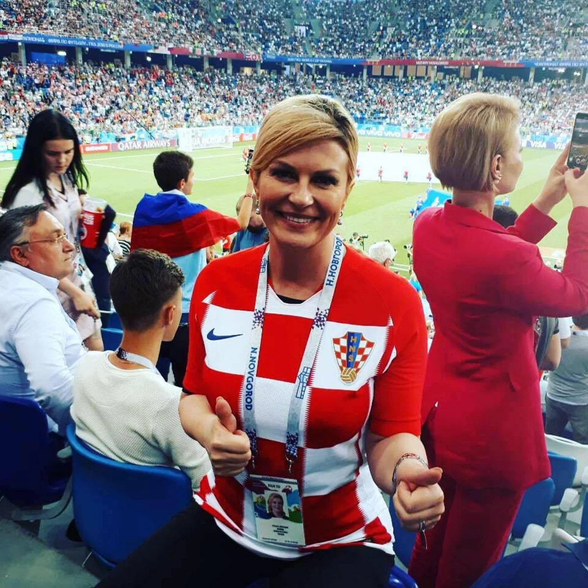 Президент Хорватии опубликовала фото сборной из раздевалки