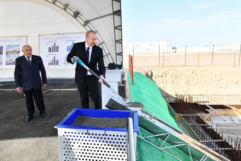 President Ilham Aliyev attends opening and groundbreaking ceremonies of new enterprises in Sumgayit Chemical Industrial Park - UPDATED