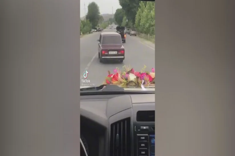 Göyçayda toy karvanında avtoxuliqanlıq edən sürücü həbs olunub
