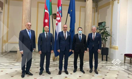 Anar Kərimov Xorvatiyanın xarici və Avropa işləri üzrə naziri ilə görüşüb