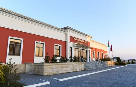 President Ilham Aliyev visits Aghstafa branch of “Azerkhalcha” OJSC